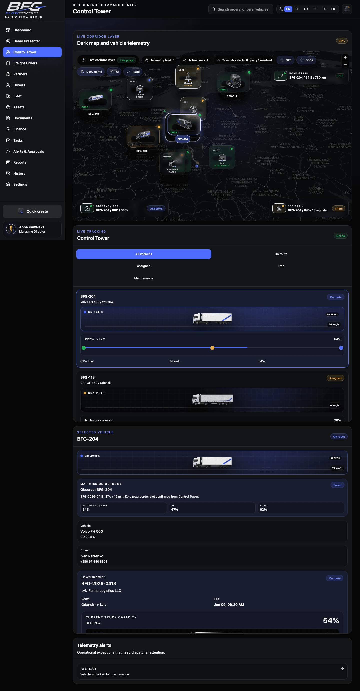 Control Tower screenshot