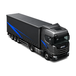 BFG-512 tractor with curtainsider trailer
